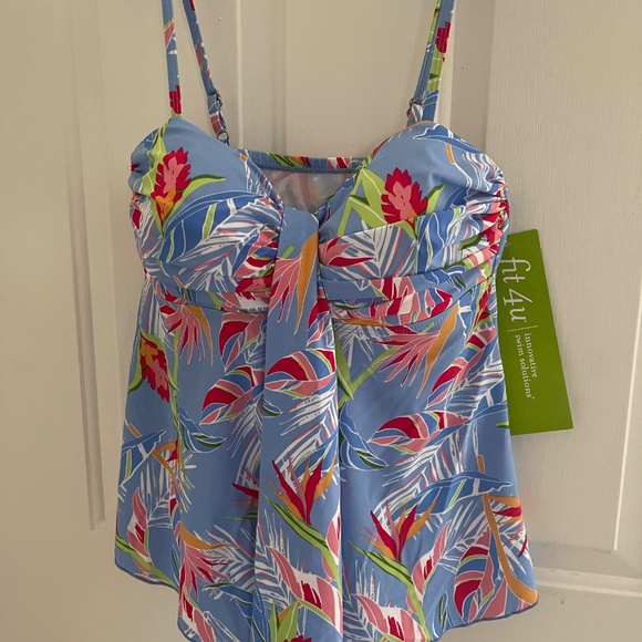 Fit 4U Tankini Swim Top NWT - Picture 5 of 14